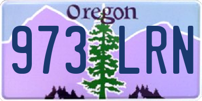 OR license plate 973LRN