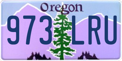 OR license plate 973LRU