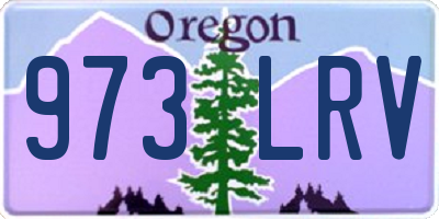 OR license plate 973LRV