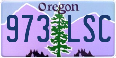 OR license plate 973LSC