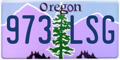 OR license plate 973LSG