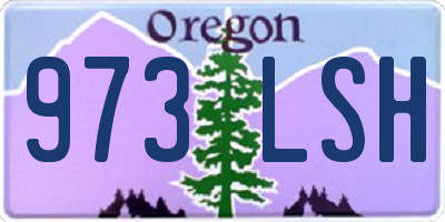 OR license plate 973LSH