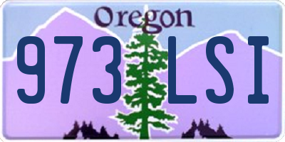 OR license plate 973LSI