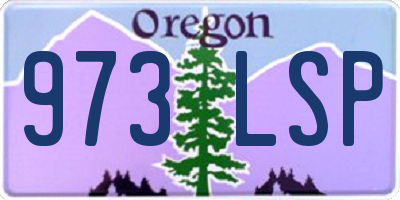 OR license plate 973LSP