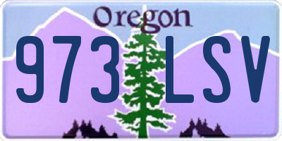 OR license plate 973LSV