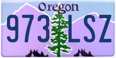 OR license plate 973LSZ