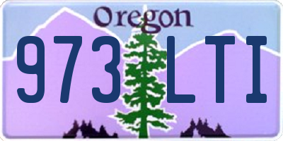 OR license plate 973LTI