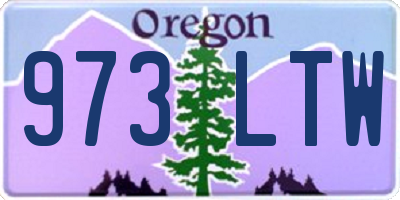 OR license plate 973LTW