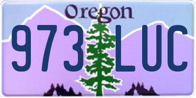 OR license plate 973LUC