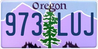 OR license plate 973LUJ