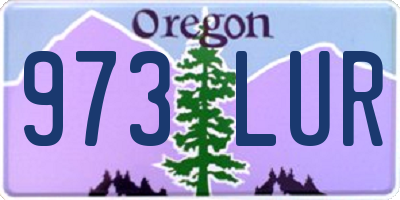 OR license plate 973LUR