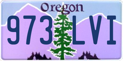 OR license plate 973LVI