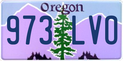 OR license plate 973LVO