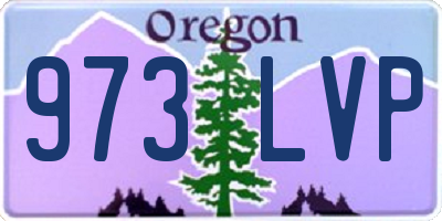 OR license plate 973LVP