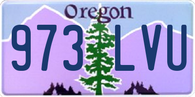 OR license plate 973LVU
