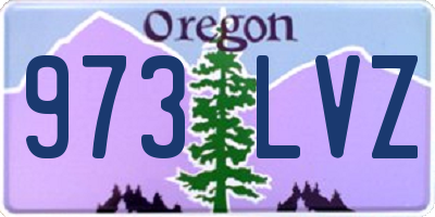 OR license plate 973LVZ