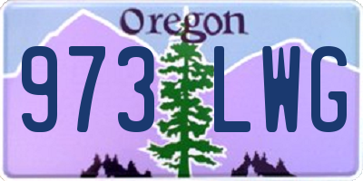 OR license plate 973LWG