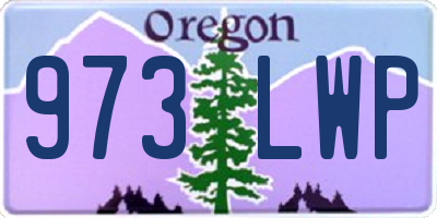 OR license plate 973LWP