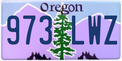 OR license plate 973LWZ