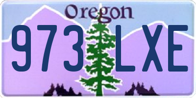 OR license plate 973LXE