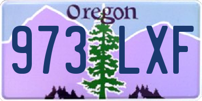 OR license plate 973LXF
