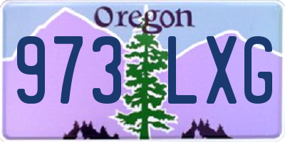 OR license plate 973LXG