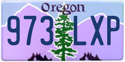 OR license plate 973LXP