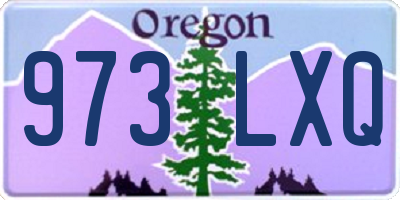 OR license plate 973LXQ