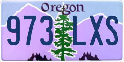 OR license plate 973LXS