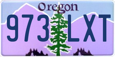 OR license plate 973LXT