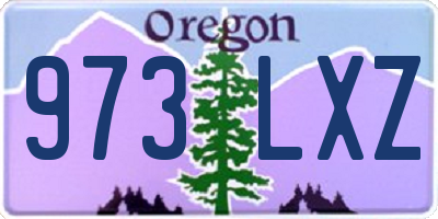 OR license plate 973LXZ