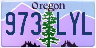 OR license plate 973LYL