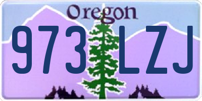 OR license plate 973LZJ