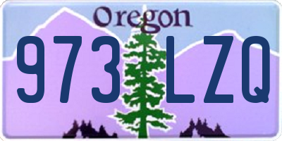 OR license plate 973LZQ