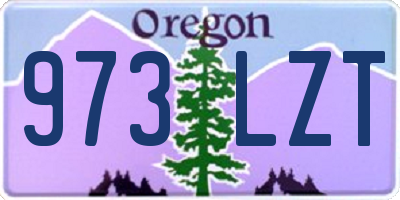 OR license plate 973LZT