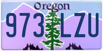 OR license plate 973LZU