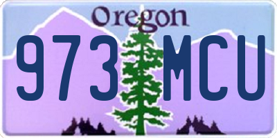 OR license plate 973MCU