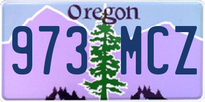 OR license plate 973MCZ