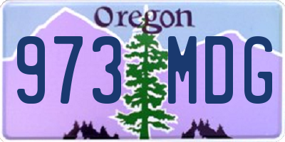 OR license plate 973MDG