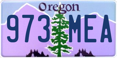 OR license plate 973MEA