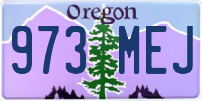 OR license plate 973MEJ