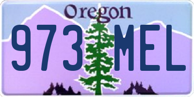 OR license plate 973MEL