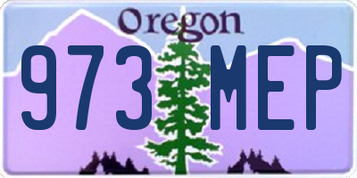 OR license plate 973MEP