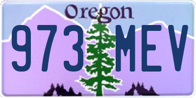 OR license plate 973MEV