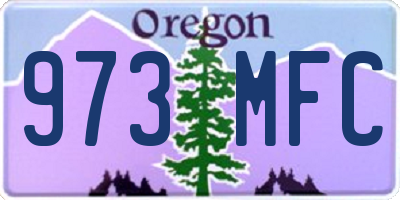 OR license plate 973MFC