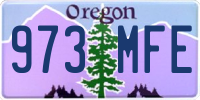 OR license plate 973MFE