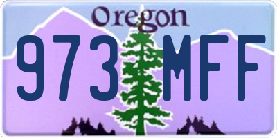 OR license plate 973MFF