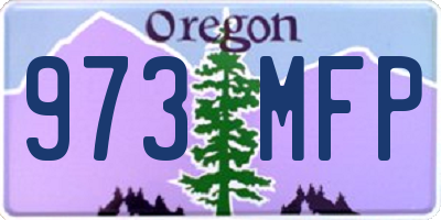 OR license plate 973MFP