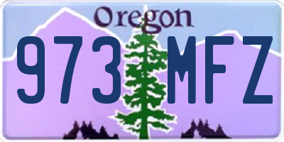 OR license plate 973MFZ