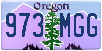 OR license plate 973MGG